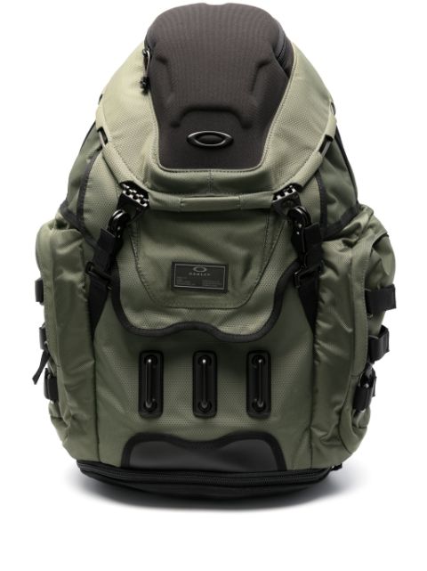 Oakley logo-patch buckled backpack