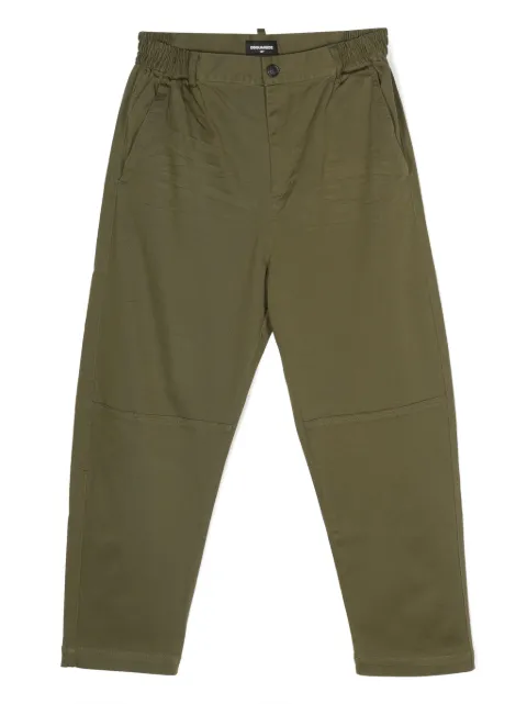 DSQUARED2 KIDS elasticated-waistband tapered trousers