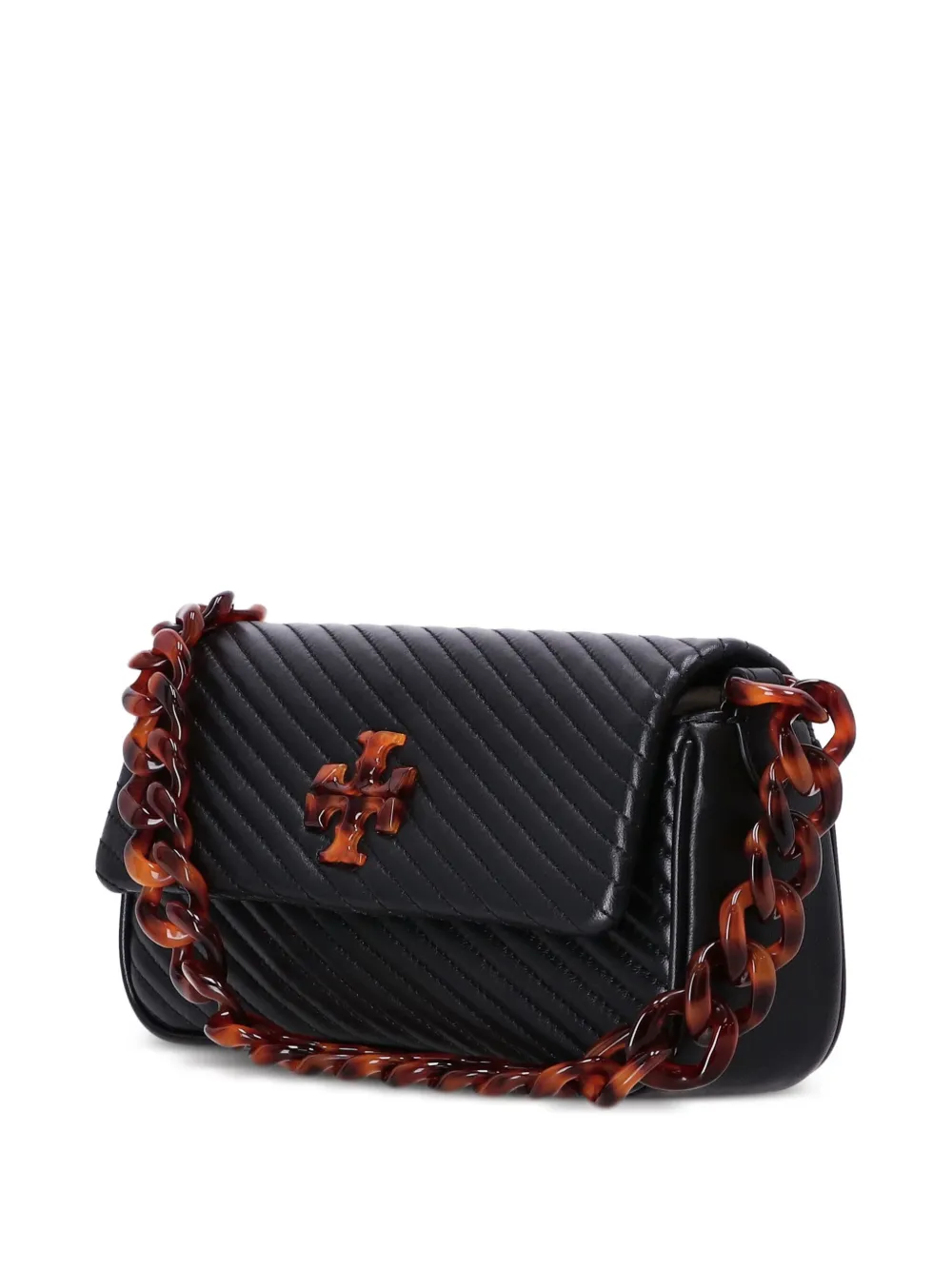Tory Burch Kira leren schoudertas - Zwart
