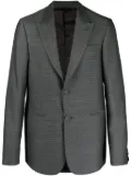 FENDI striped single-breasted wool blazer - Grey