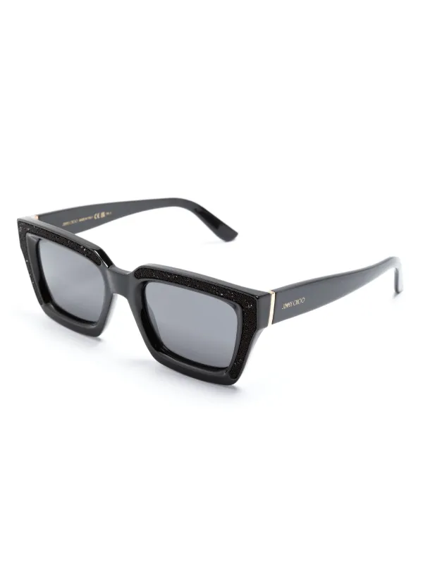 Jimmy Choo Eyewear MEGS/S square-frame Sunglasses | Black | FARFETCH