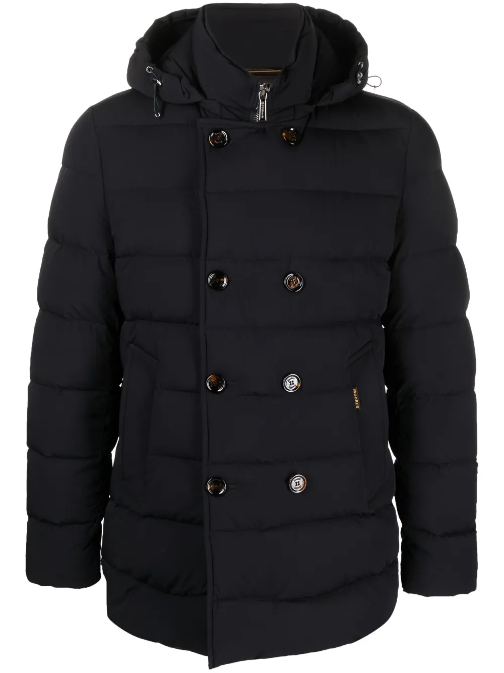 Moorer Florio gewatteerde jas Blauw