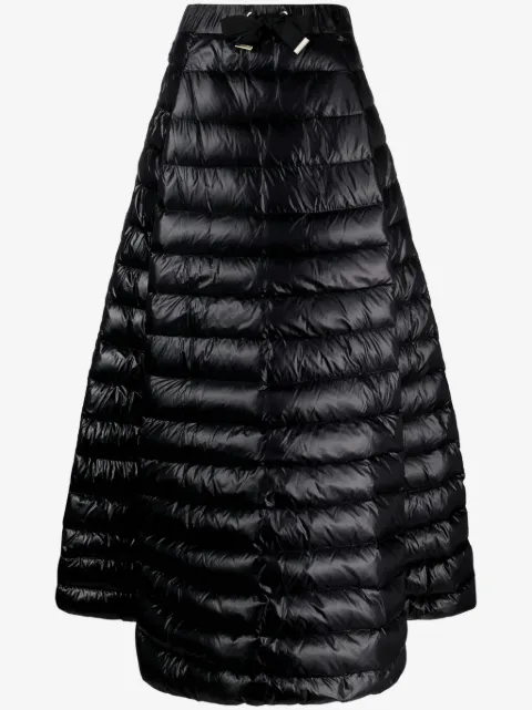 Herno quilted drawstring maxi skirt