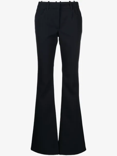 Off-White virgin wool flared trousers