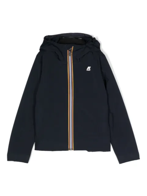 K Way Kids logo-patch hooded jacket