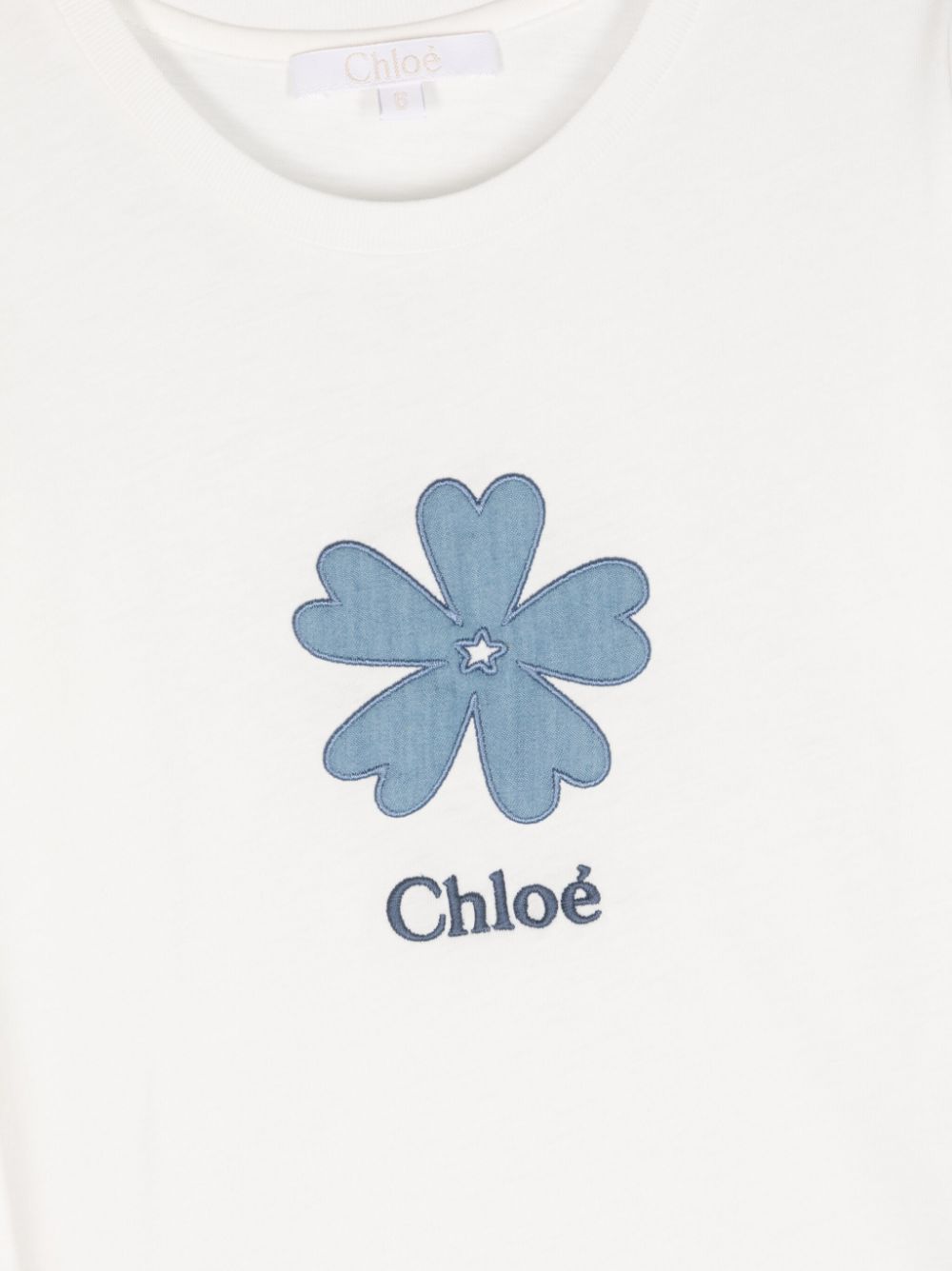 Chloé Kids logo-embroidered Cotton T-shirt - Farfetch