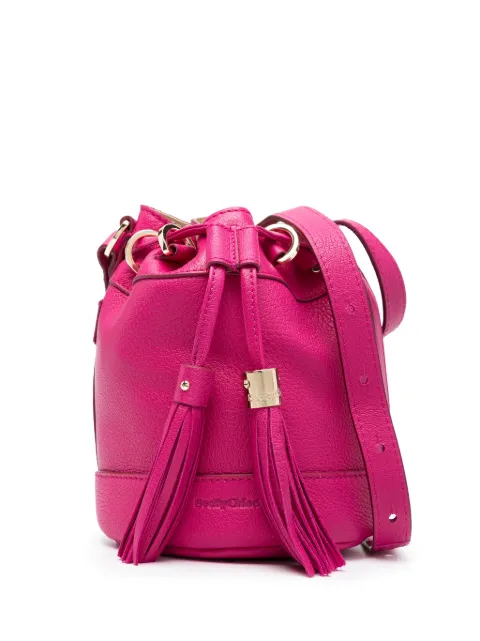 See by Chloé small Vicki leather bucket bag