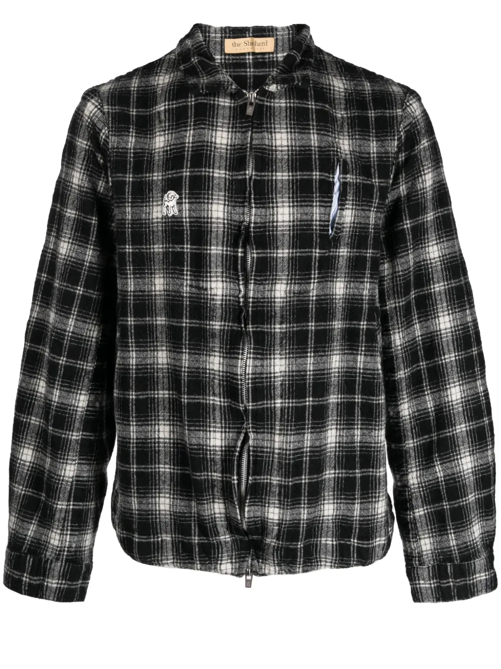 Undercover check-print Wool zip-up Jacket - Farfetch