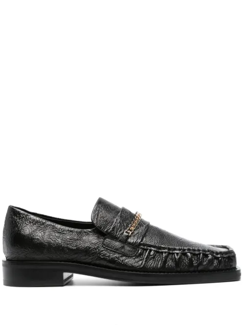 Mocassins en cuir à détail de chaine - Martine Rose - Modalova