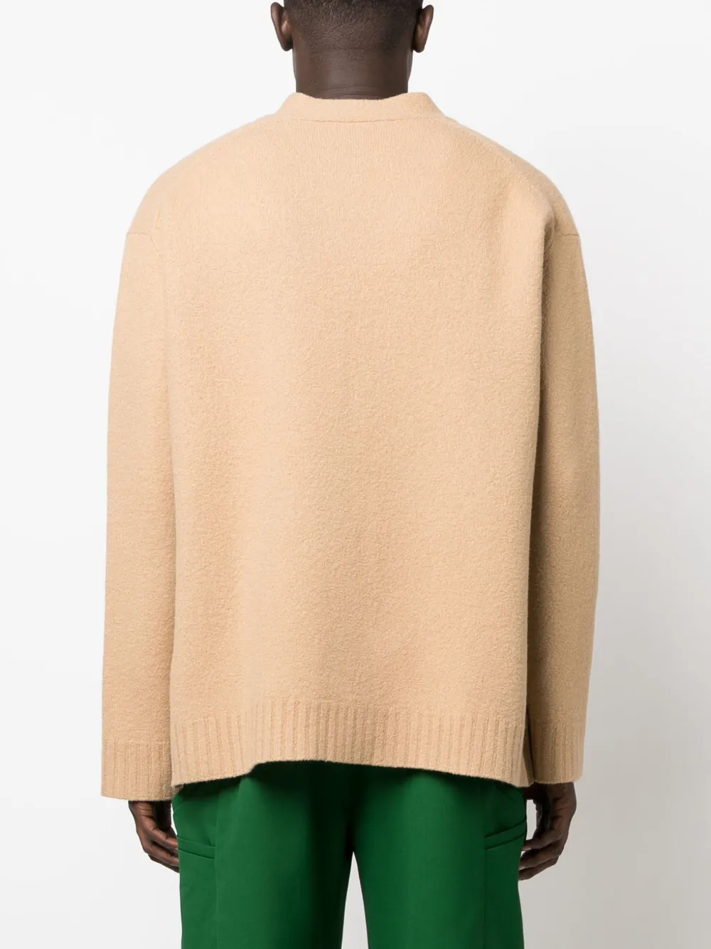 Jil Sander Vest met V-hals Bruin