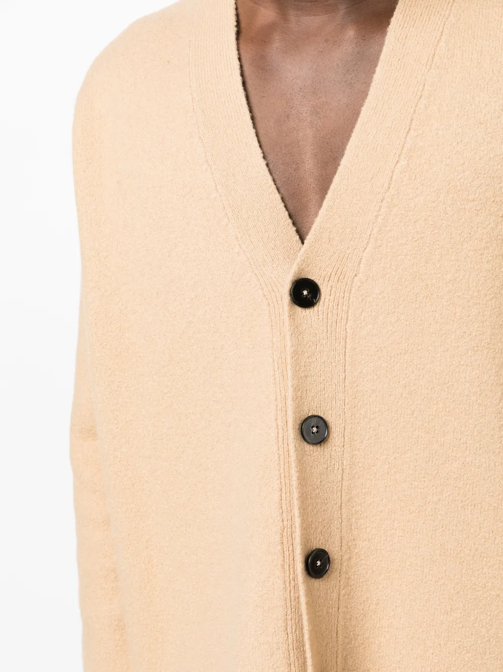 Jil Sander Vest met V-hals Bruin