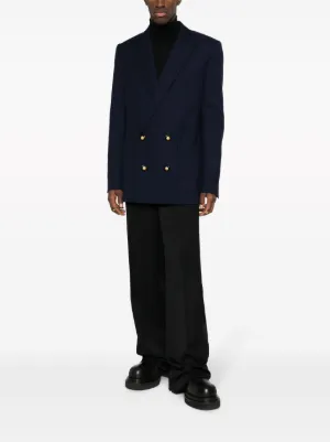 バルマン✖️コラボ　限定版　ジャケット　ブレザー　新品タグ付き　高級感　36 BALMAIN ＆ H&M バルマン 限定コラボ 牛革 シボ ラムレザー