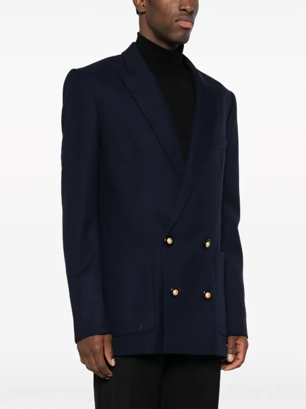 ピエールバルマン　ダブル　スーツ Balmain ダブルジャケット | ブルー | FARFETCH JP