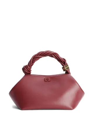 GANNI Bou braided handle Bag Red FARFETCH CA