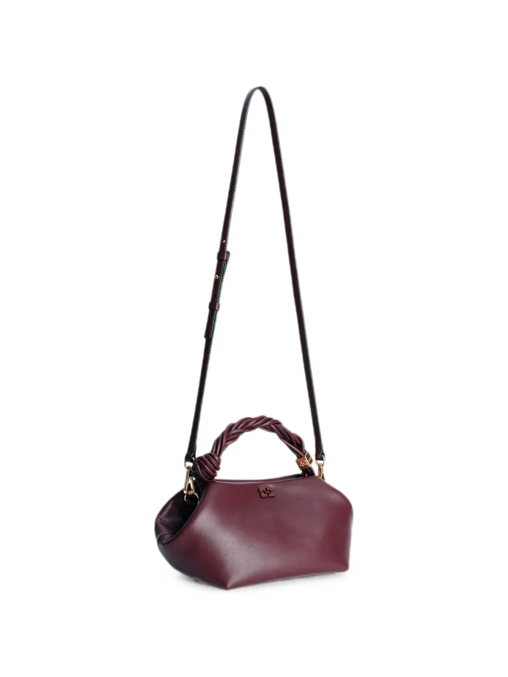 GANNI Burgundy Small Bou Bag in Red, view 3