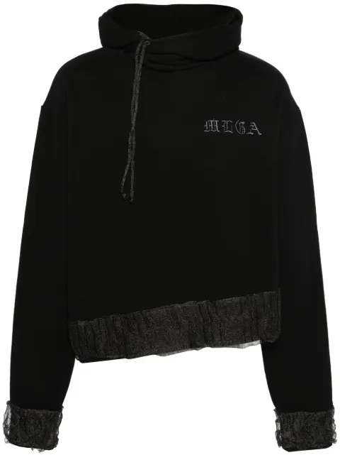 MLGA hoodie deconstruida con logo bordado