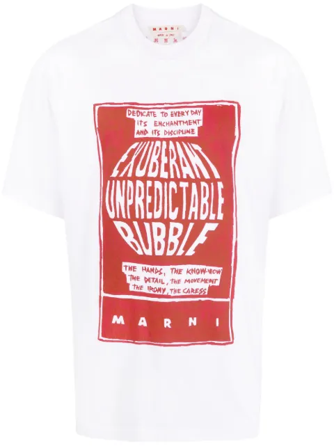 Marni graphic-print cotton T-shirt