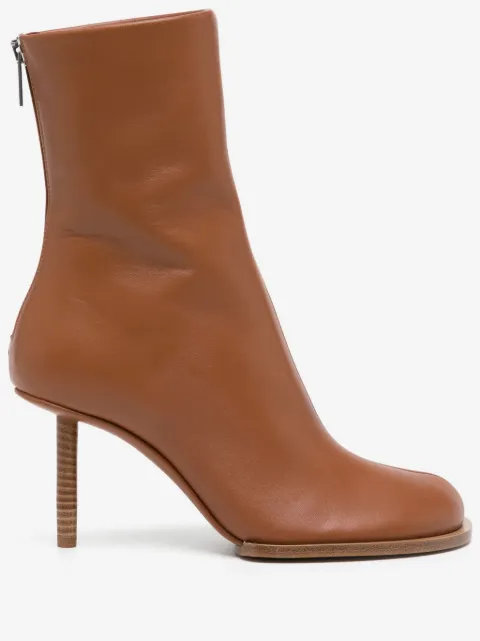 Jacquemus botas Les Bottines Rond Carré con tacón de 80mm