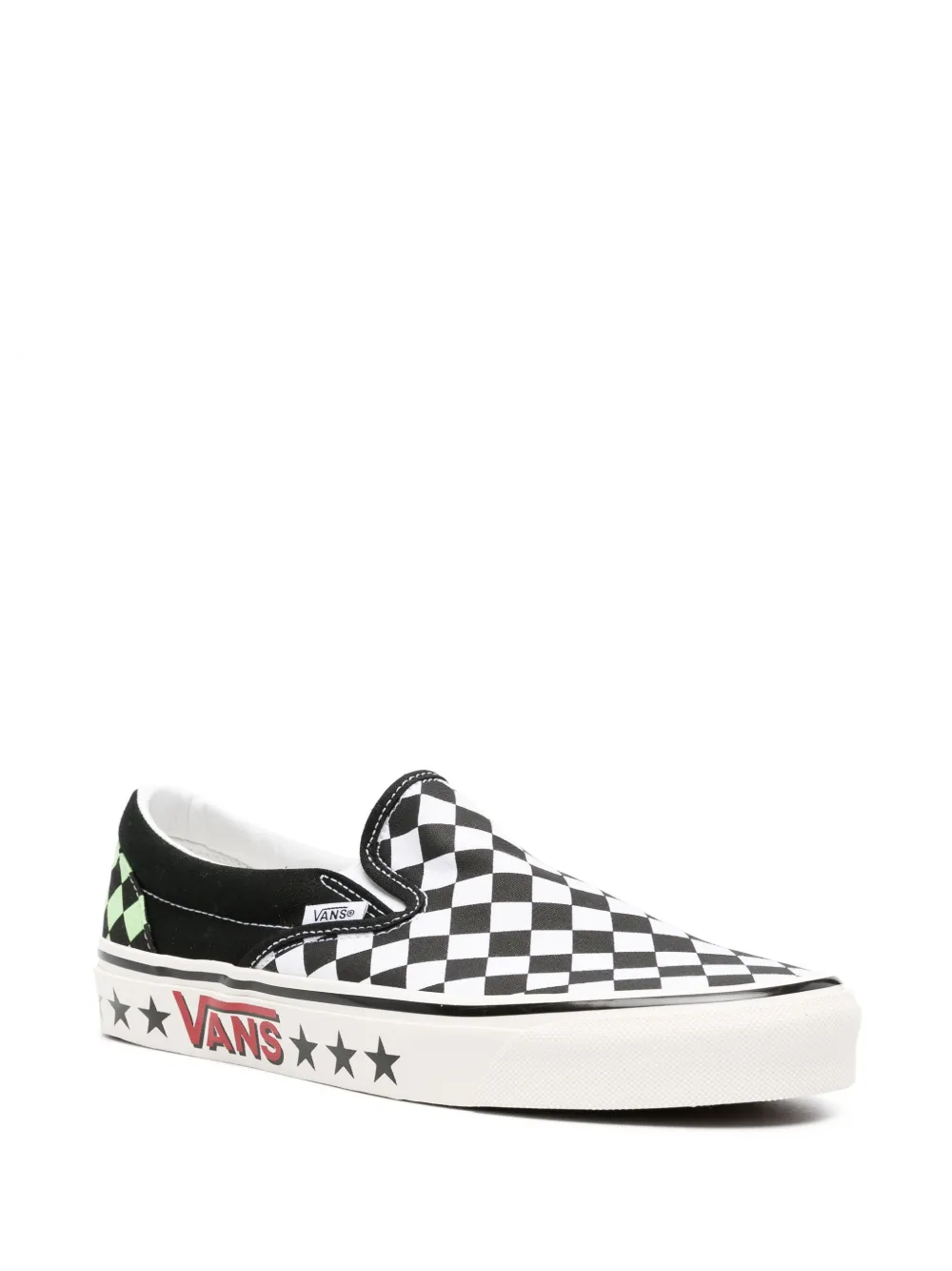 Vans Diamond Check Classic Slip-On 98 DX sneakers - Zwart