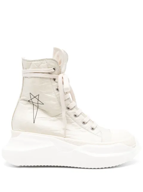 Rick Owens DRKSHDW pentagram-embroidery high-top sneakers