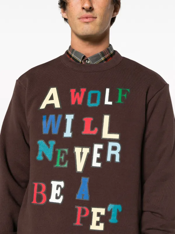 Undercover slogan-print Cotton Sweatshirt - Farfetch