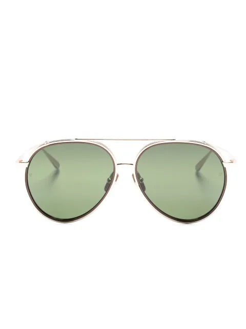 Linda Farrow Torino pilot-frame sunglasses