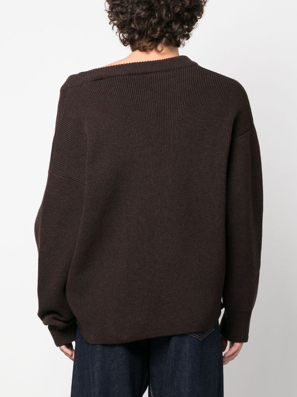 Jacquemus La Maille Sargas Asymmetric Jumper - Farfetch