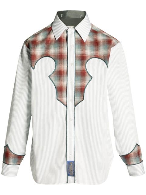 Maison Margiela x Pendleton yoke-detail striped shirt Men