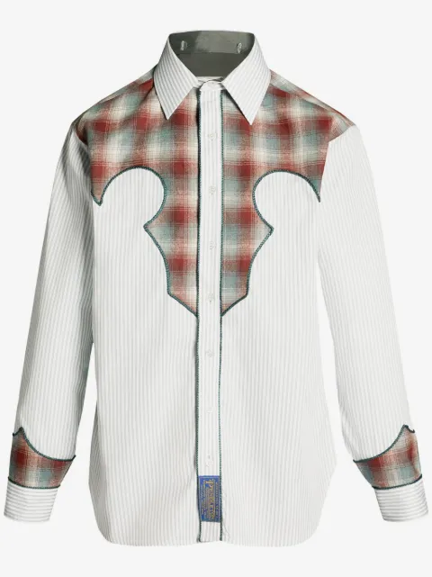 Maison Margiela x Pendleton yoke-detail striped shirt