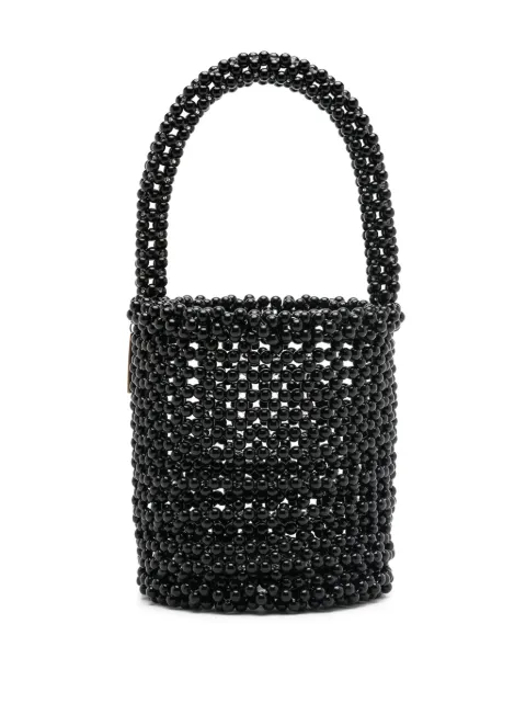 Nannacay Malia bead-embellished bucket bag