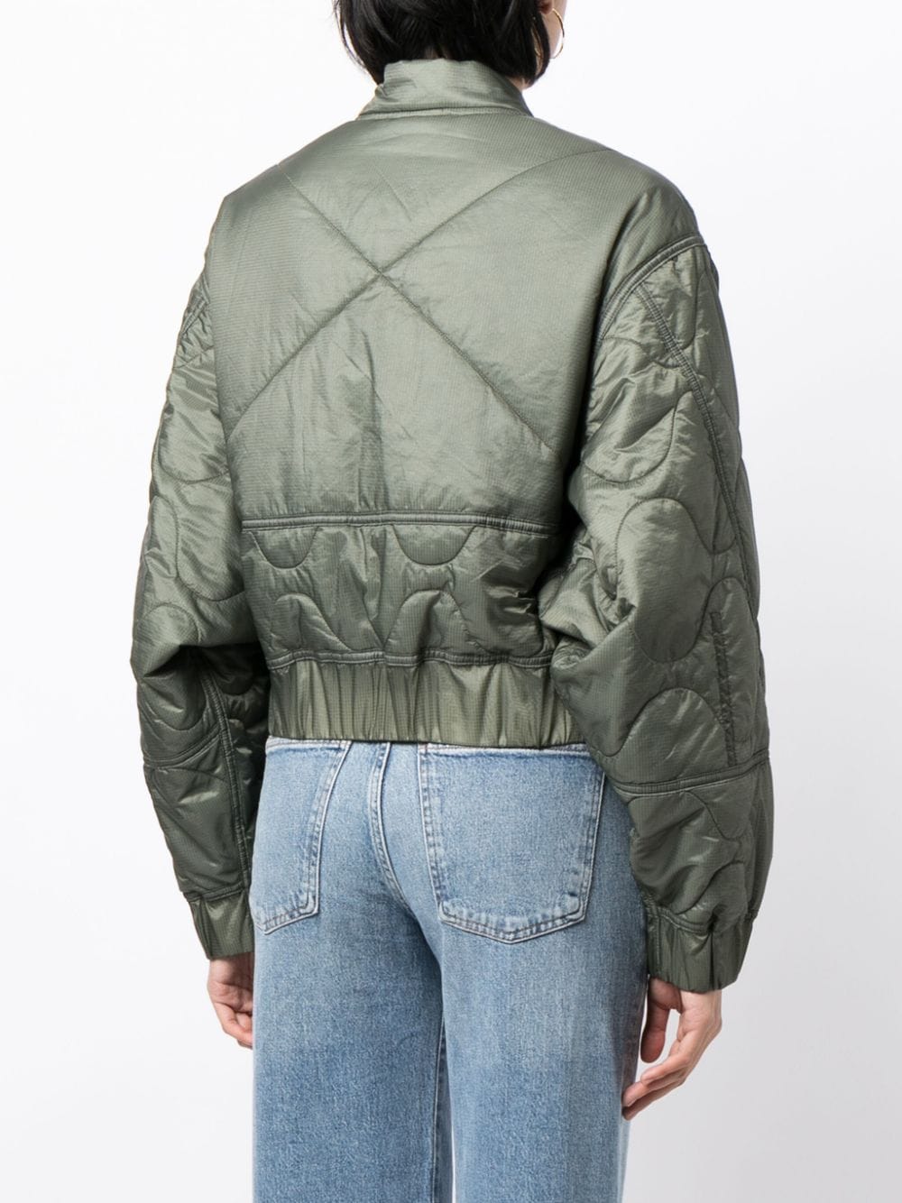 Shoreditch Ski Club x AGOLDE Iona Quilted Jacket in Laurel