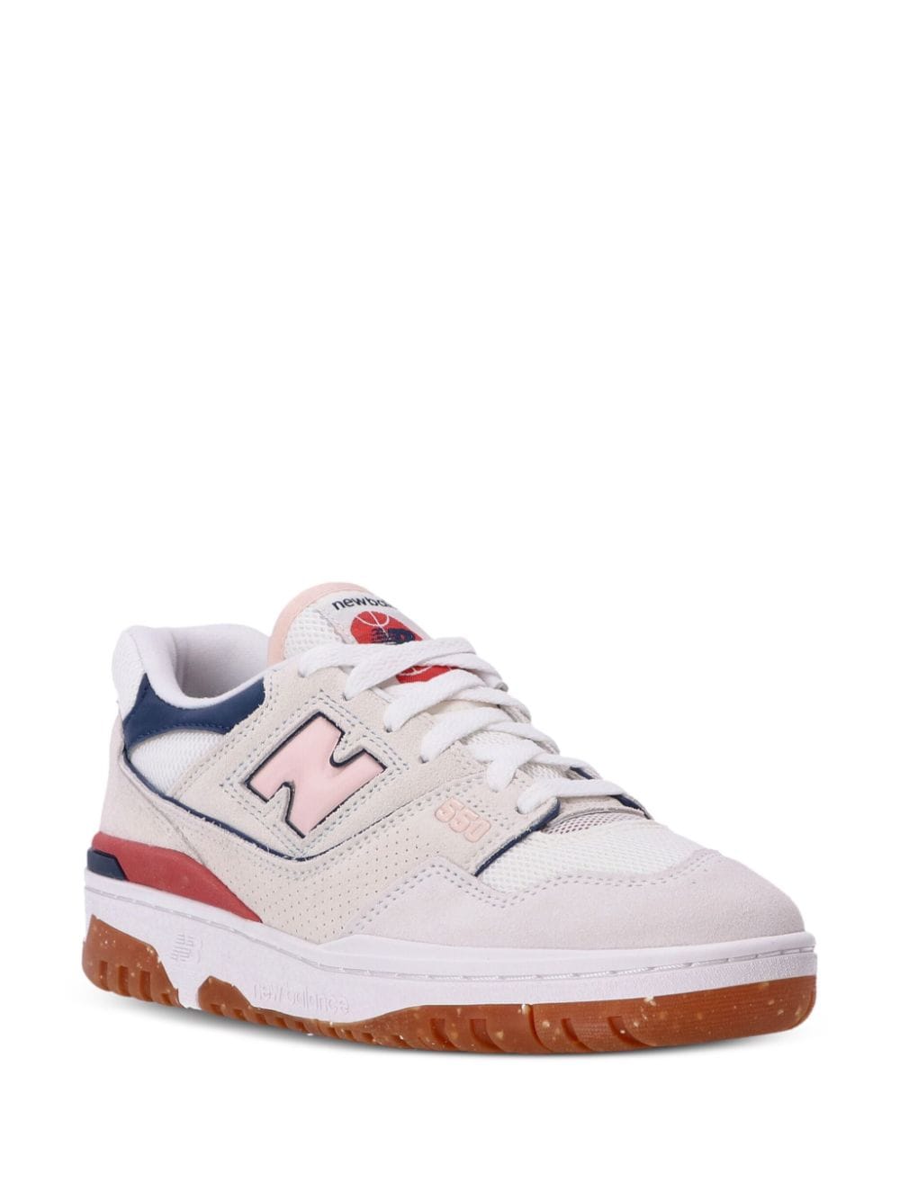 Shop New Balance 550 Leather Sneakers In White