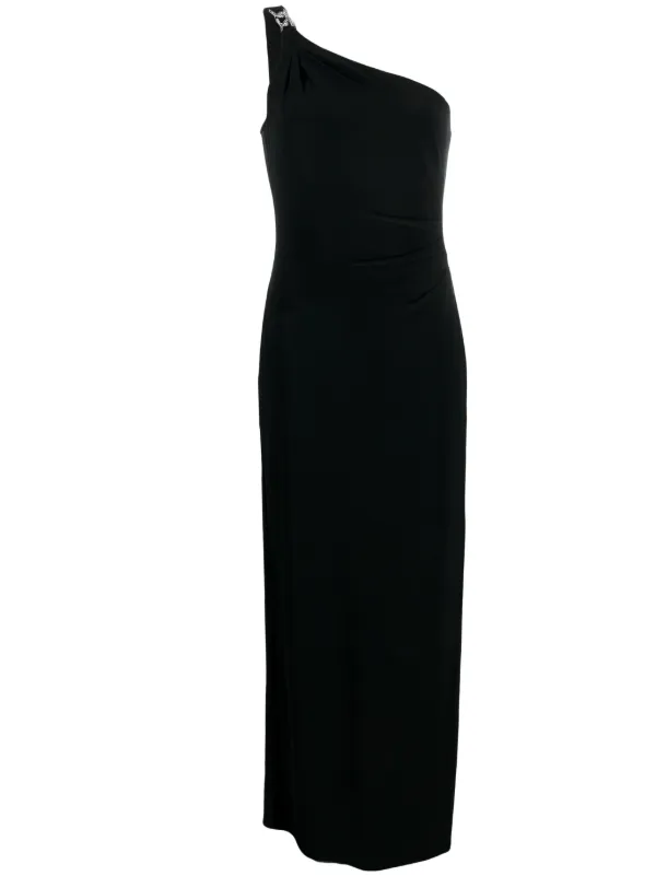 Ralph lauren black one shoulder dress best sale