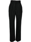 Alexander McQueen chalk stripe wool trousers - Black