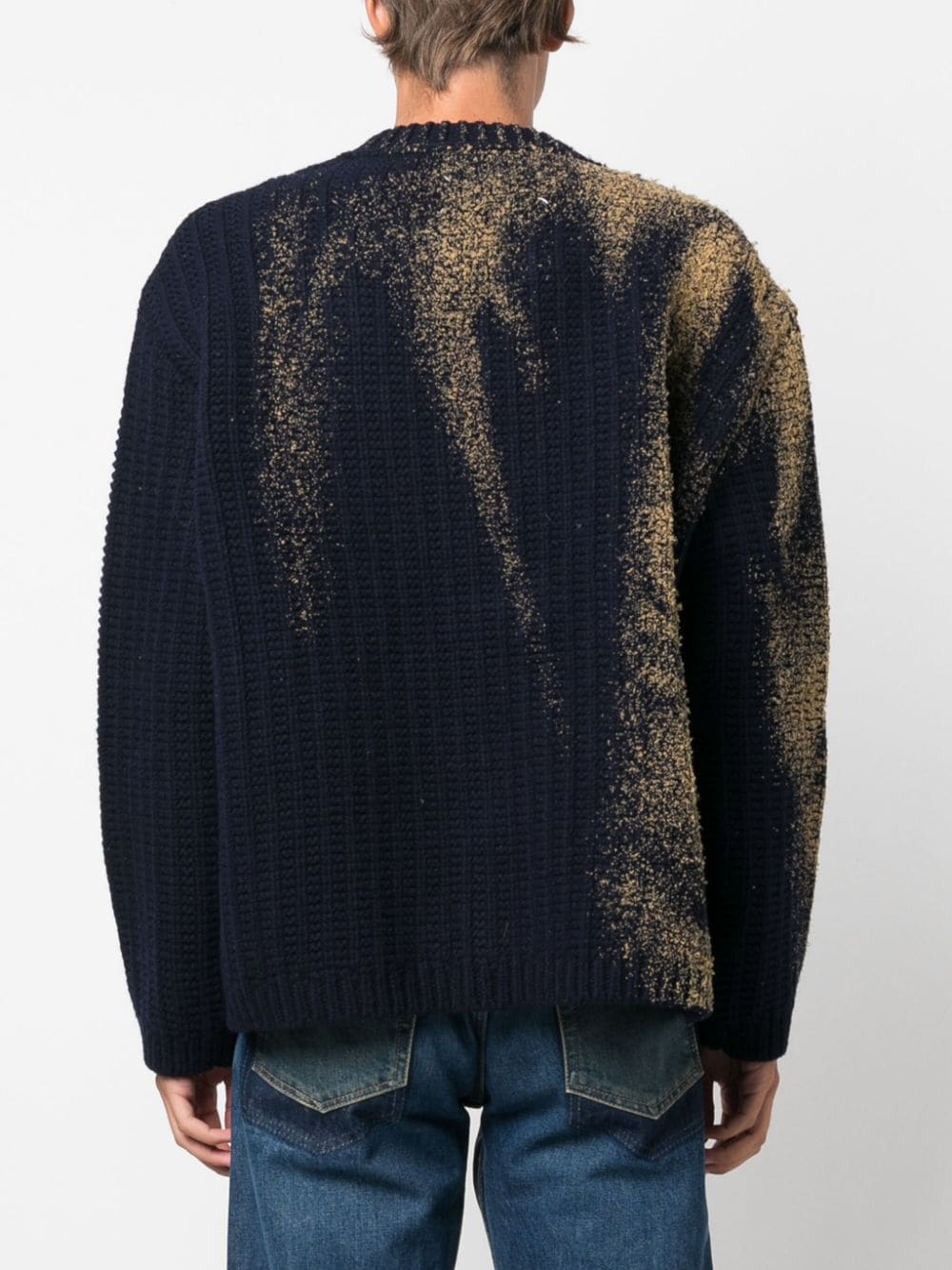 Sandstorm contrasting-trim wool cardigan