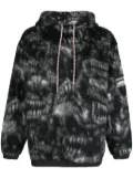 Aries logo-patch drawstring hoodie - Black