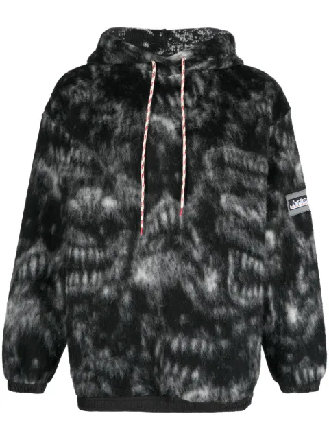 Aries hoodie con parche del logo y cordones