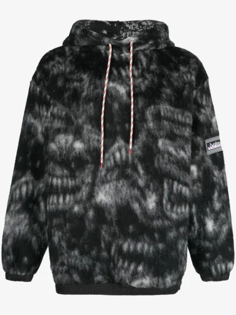 Aries hoodie con parche del logo y cordones