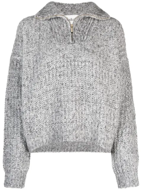 Ba&Sh high-neck knitted jumper