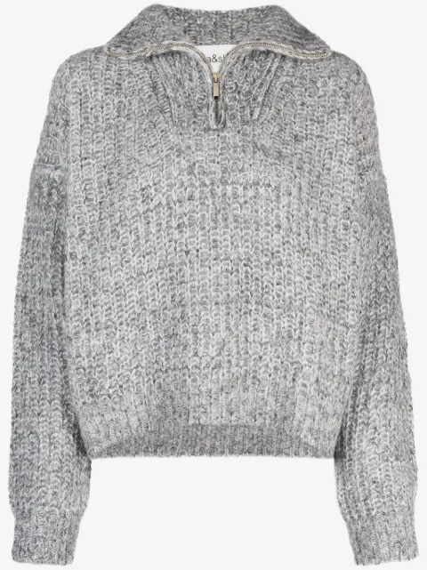 Ba&Sh high-neck knitted jumper
