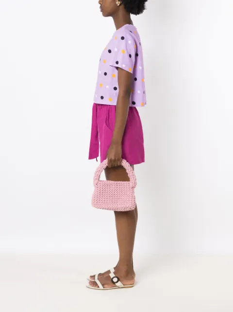 Nannacay Nicoletta crochet-knit shoulder bag 1573 - 1