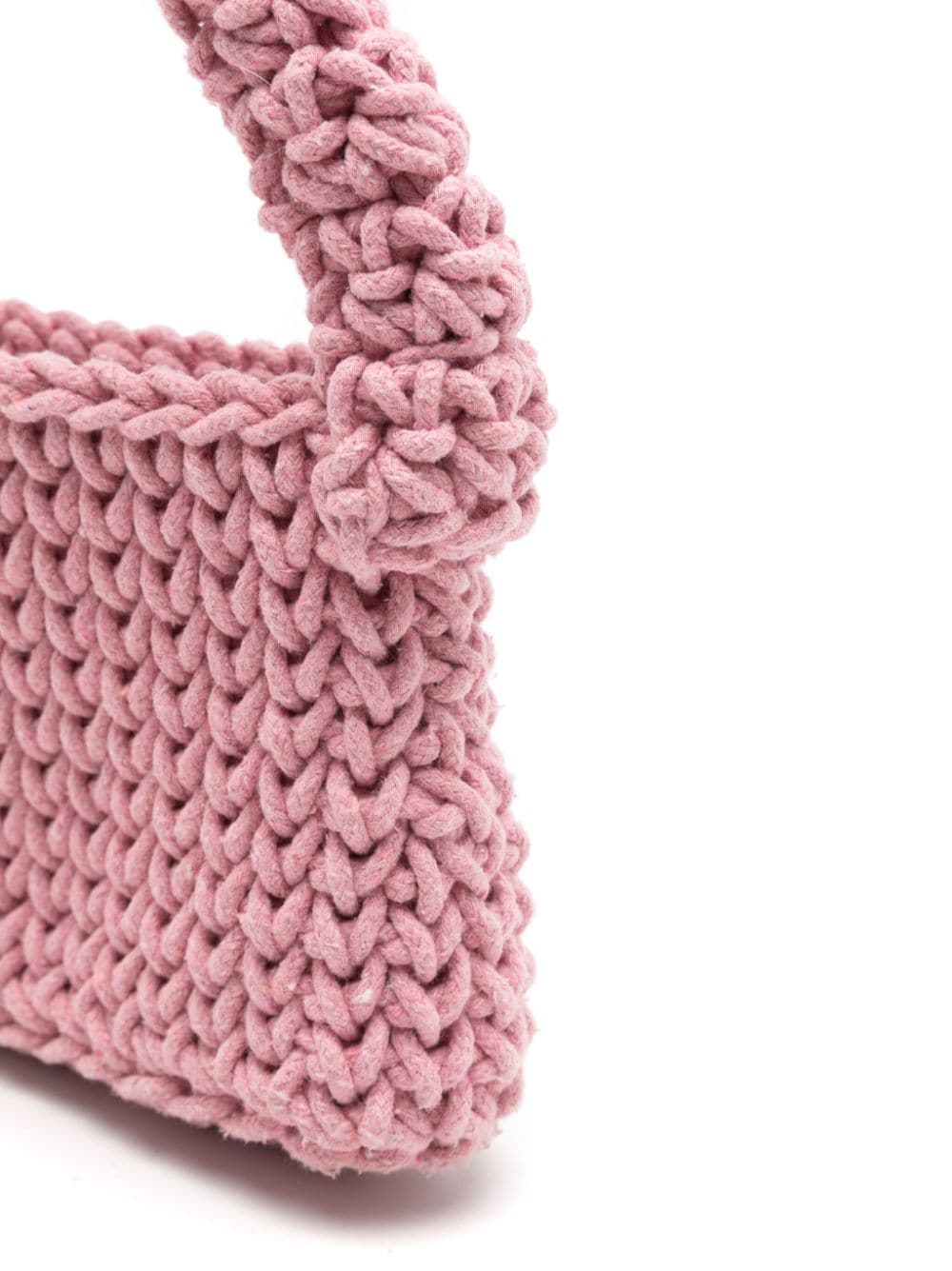 Shop Nannacay Nicoletta Crochet-knit Tote Bag In Pink