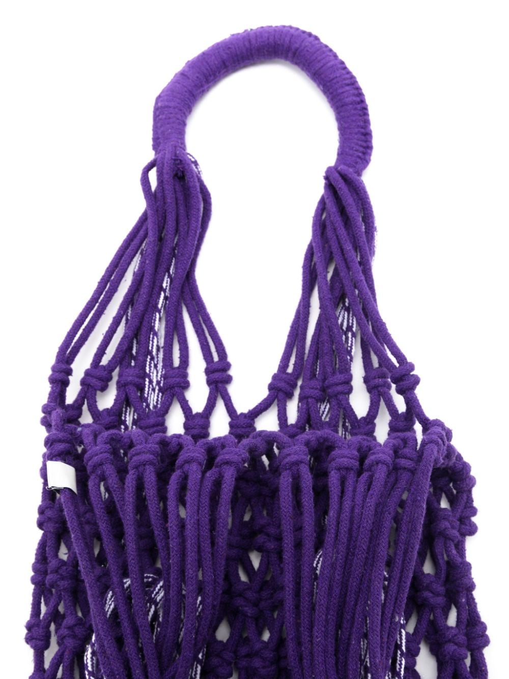 Shop Nannacay Malala Cotton Shoulder Bag In Purple