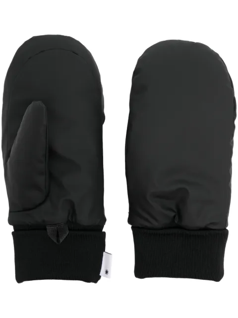 Rains logo-tag padded mittens