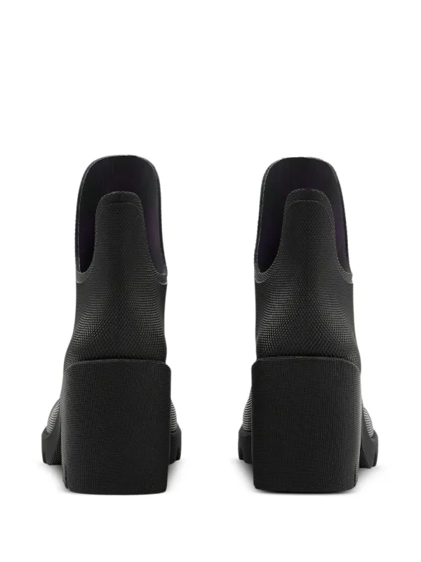 Burberry Marsh Ankle Rain Boots | Black | FARFETCH CA