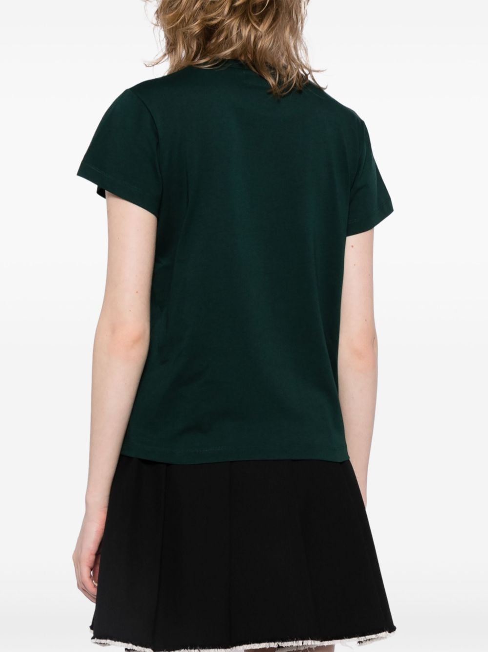 Shop Agnès B. Logo-print Cotton T-shirt In Green
