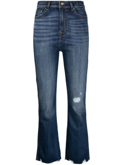 7 For All Mankind kick flare cropped jeans