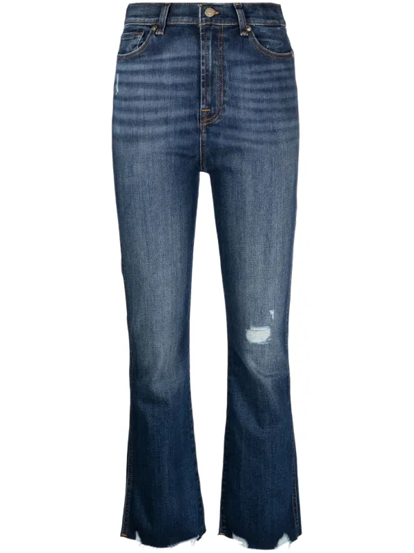 Bell bottom hot sale capri jeans