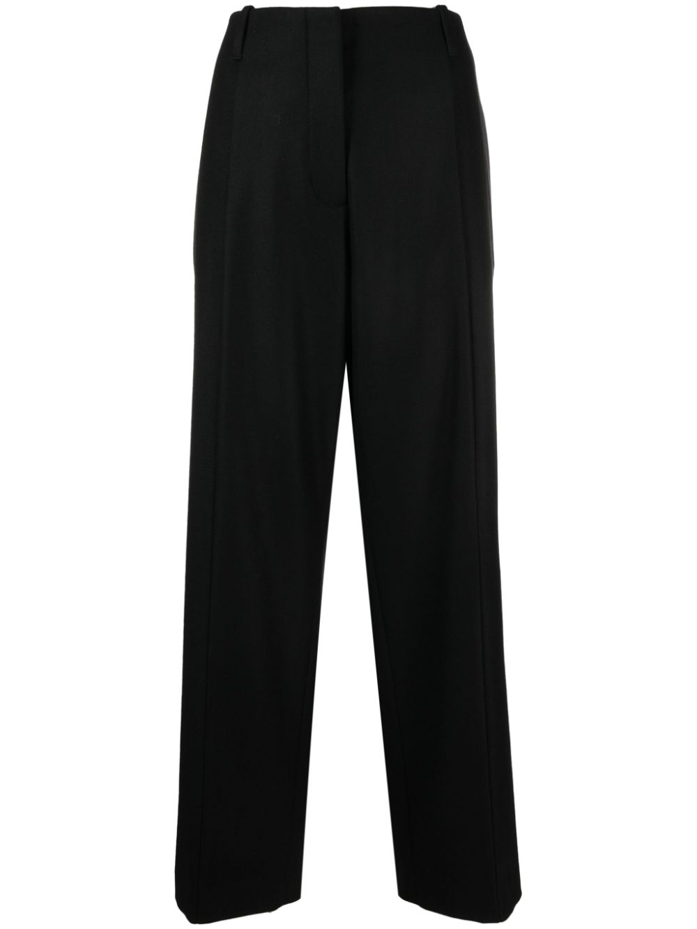 Calvin Klein Pantalon met geplooid detail Zwart