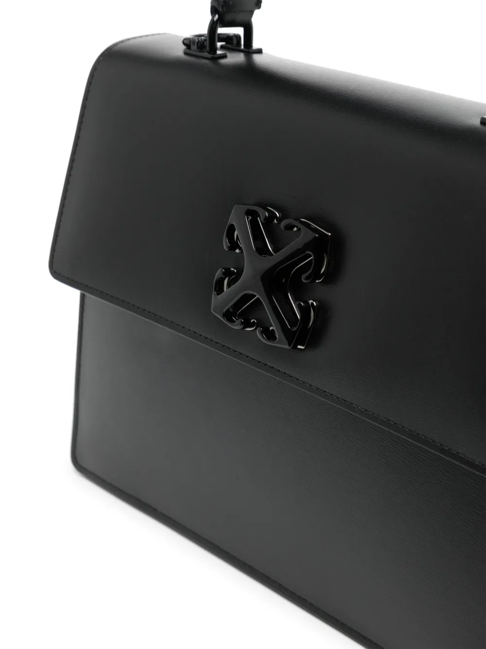 Off-white Jitney Top-handle Bag In Black